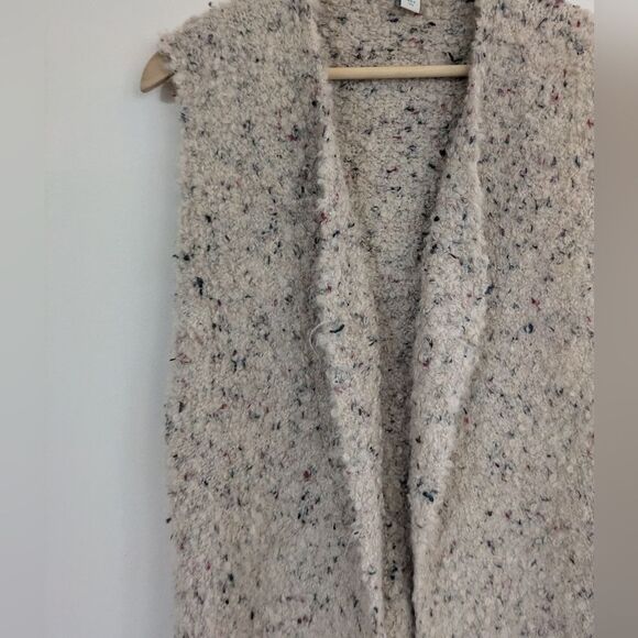 Sundance Open Front Tunic Vest Alpaca Boucle Knit Coastal Secrets S Small - Picture 3 of 8
